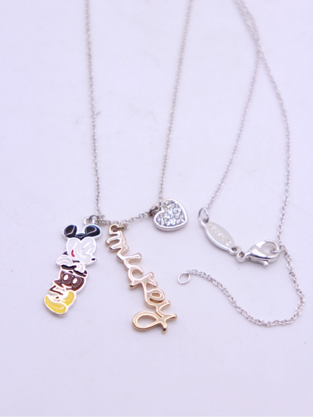 Disney LA CN Mickey Mouse Enamel Charm Necklace
